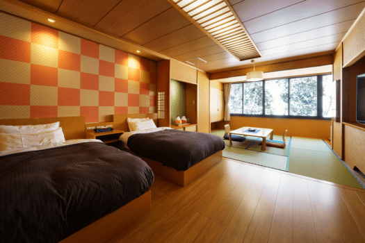 【禁煙】ツインベット和洋室のお部屋