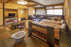 Japanese-Western style room Rokkasen (twin beds and Japanese tatami space) Japanese-Western style room Rokkasen (twin beds and Japanese tatami space)