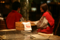 散策の一幕。温泉と浴衣とタオルで旅行気分満喫☆