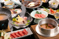 最高ランク飛騨牛を使用した豪華会席料理【ごっつぉう御膳】
ごっつぉうとは下呂でご馳走の方言になります。
