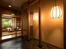 柔らかな光に導かれ、気持ちもゆったりとオフモードへ＿＿＿。