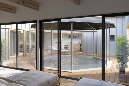【Rurinohama - NEST】Golden Hot Spring, Private Pool & Sauna