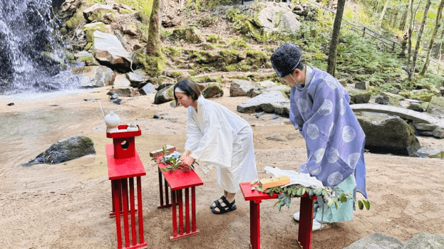 金引の滝・滝行体験付きサウナセット宿泊プラン～マリントピアリゾート &times; 金引の滝 特別連携プラン～