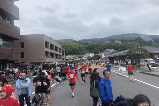 キンメマラソンゴール付近