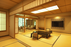東館3階和室2間タイプのお部屋です。
とても広いお部屋ですので、5名様以上のグループ様でもこちらのお部屋はおすすめです。