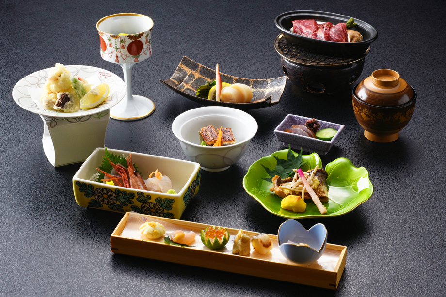 品数少な目で、腹八分目の幸せを。まずは気軽に山の恵みを味わう【明神会席】（イメージ）
