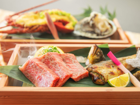 ■少量美食会席‐龍神会席■＜伊勢海老×和牛×アワビ＞少量ながらも“質”を追い求めた会席