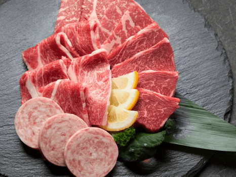 【夕食/百福豊穣】煙が少ないロースターでみかど自慢の焼肉をお召し上がりください。