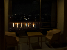 リバービュー　お部屋から　長良川鵜飼