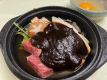 オリジナル牛鍋と飛騨牛の陶板焼きのついたスタンダードプラン　おいしい牛肉の食べ比べ！夕食はダイニング