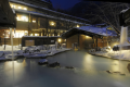 冬の大野天風呂の夜