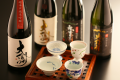 地酒4種を飲み比べ。利き酒セット