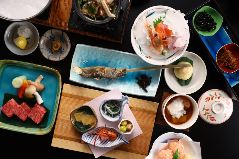【ベストレート保証】【スタンダード】【1泊2食】四季折々の会席料理・信州アルプス牛ステーキ会席プラン