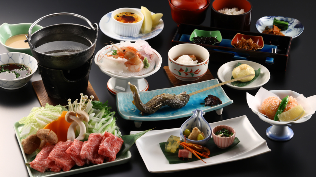 ★【ベストレート保証】【スタンダード】【1泊2食】四季折々の会席料理・信州アルプス牛しゃぶしゃぶ会席プラン