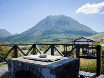 ２階建てロフト付き貸別荘 デッキ