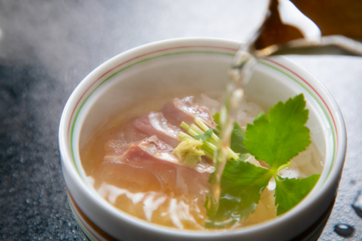 【ご朝食】名物鯛茶漬け