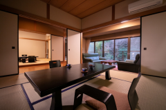 "Riverfront Special Suite - Koubai Room - Featuring two 10-tatami mat rooms plus a 4.5-tatami mat study (Accommodates up to 6 guests)" "Riverfront Special Suite - Koubai Room - Featuring two 10-tatami mat rooms plus a 4.5-tatami mat study (Accommodates up to 6 guests)"