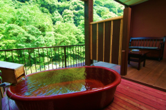 Deluxe Room with Private Open-Air Hot Spring Bath - Riverside, 8 Tatami Mats + 4.5 Tatami Mats (Moon-Viewing Room or Mountain Rust Room) (Capacity: 3 Deluxe Room with Private Open-Air Hot Spring Bath - Riverside, 8 Tatami Mats + 4.5 Tatami Mats (Moon-Viewing Room or Mountain Rust Room) (Capacity: 3
