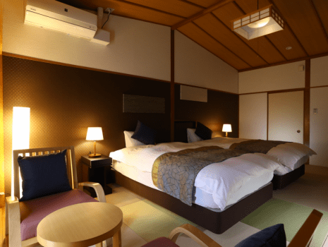 [Non-smoking] [Hoshi-no-tou/mountain side] Japanese modern Hollywood twin