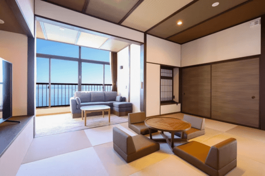 [New Opening] Japanese modern guest room A with a view of Toyama Bay and the Tateyama mountain range