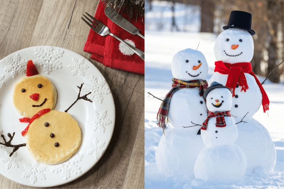 冬の家族の思い出作り！雪でも楽しいひと時を。雪だるまパンケーキの写真はぜひSNSにアップして♪