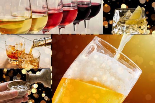 ドリンク飲み放題！ビール・日本酒・焼酎・ワイン・ウイスキー等アルコールにソフトドリンクも豊富にご用意！