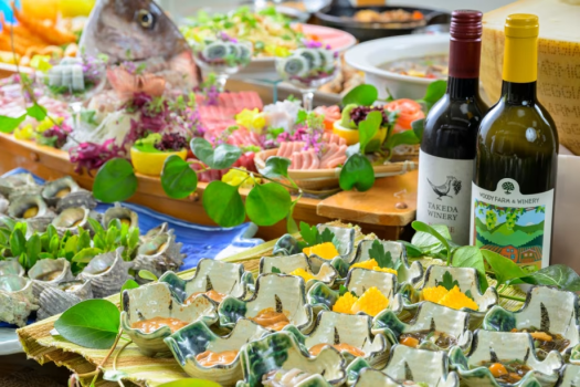 ＜夏祭り気分のごちそうバイキング＞かみのやまのワインや地酒とあわせて。【6月～8月限定】