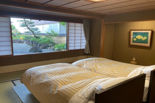 【温泉バス付和室―芙蓉―】ツインベッド付〇仙渓園特別和室＜禁煙＞