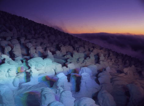 蔵王樹氷ライトアップ