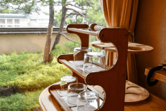 【仙渓園「萩」温泉桧風呂付】充実したティーセットをご用意。心安らぐ至福のひとときをご堪能ください。