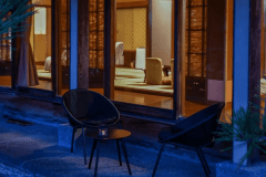 【仙渓園「桧」温泉桧風呂付】夜の庭園はまた異なる風情を見せ、雅やかな情景を楽しませてくれます。