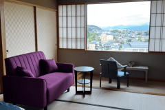 【北の丸◆蔵王側〇和室ベッド客室】心地良い畳のお部屋で、ごゆっくりお寛ぎのひとときを。