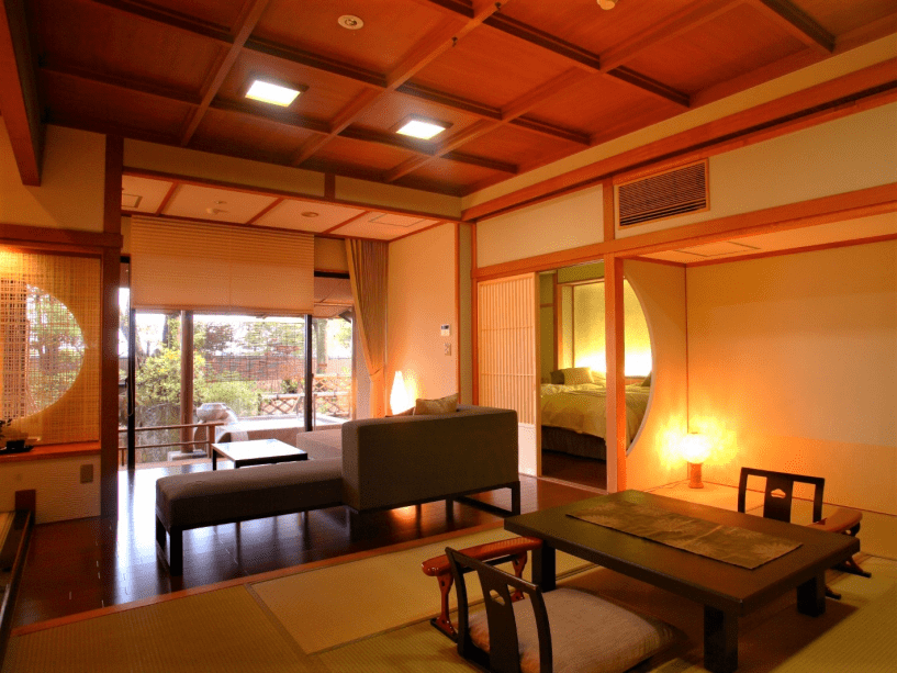 グランディア芳泉 | 【ゆとろぎ亭】温泉露天風呂付・デラックスルーム（和洋室）禁煙 | プランを選ぶ