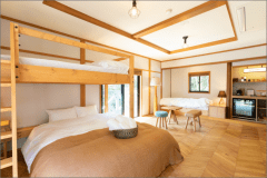 Type A｜アーリーアメリカン調のバンクベッドが楽しいお部屋