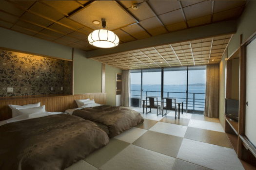 【全館禁煙／白鵬4階】和モダン・ツイン客室．