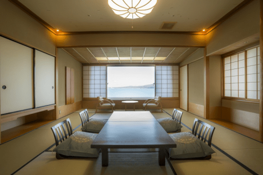 【全館禁煙／瑞仙】海を望む純和風客室．