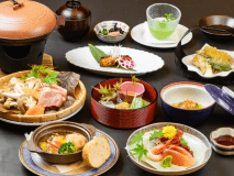 2025年9月10月《お献立一例》旬の食材を活かした和洋折衷創作会席膳です♪