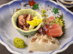 2026年3月4月《お献立一例》お造り：鮪、桜鯛、蛍烏賊♪