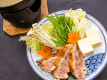2026年7月8月《お献立一例》台物：群馬県の地鶏「赤城地鶏」の胡麻風味鍋♪