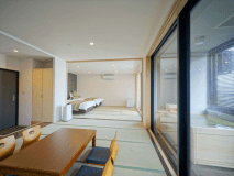 【半露天風呂付リビングフロア付き◇2間和洋室】6名様までご利用頂けるセミスイートで、いつもよりちょっといい海旅☆