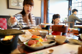 【朝食】自分で焼くあじの開きは格別！バランスの良さが自慢の彩良い朝食／一例