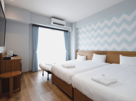 ファミリールーム【禁煙】110cmベッド幅&times;2台