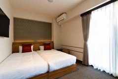 シングルルーム【禁煙】110cm幅ベッド×2台