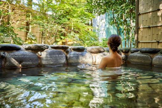 【露天風呂：月照の湯】肌に優しく、効能も豊かな玉造温泉