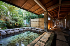 【露天風呂：月照の湯】肌に優しく、効能も豊かな玉造温泉をご堪能ください。