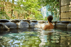 【露天風呂：月照の湯】肌に優しく、効能も豊かな玉造温泉