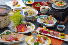 【四季会席】旬な食材で彩った四季会席。※写真はイメージです。