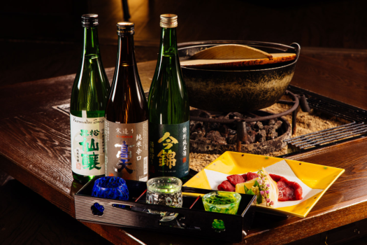 【囲炉裏懐石　信州セット】馬刺しとお好きなドリンク1杯がつくお得なセットです