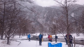 冬の上高地トレッキング