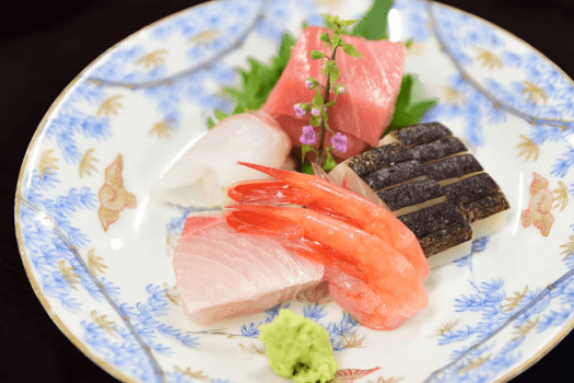 日本海の旬魚５点盛り(内容は季節によって変わります)